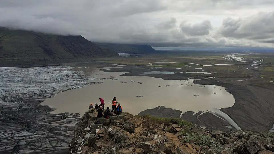 Krajobraz regionu Skaftafell w parku Vatnajökull na zdjęciu z 2014 r.